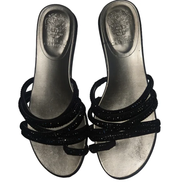 Vince Camito Rhinestone Sandals - Picture 1 of 9